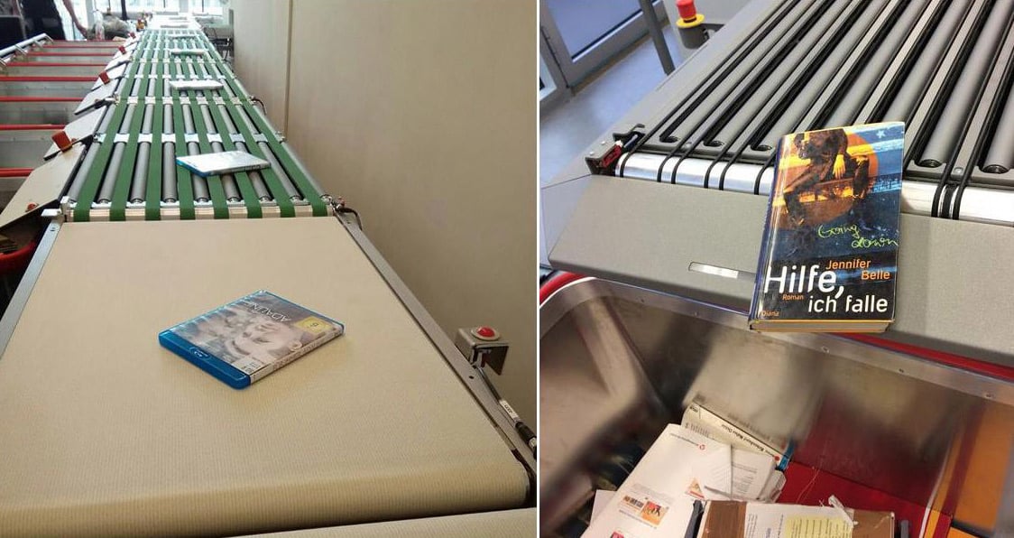 In der Zentralbibliothek „Alte Aktienspinnerei“ der TU Chemnitz wurde Anfang 2020 eine neue Buchtransportanlage in Betrieb genommen. 